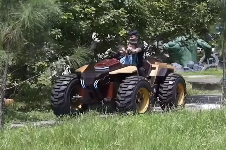 Thợ mộc Việt Nam trình làng 'quái thú' ATV bằng gỗ: To như ô tô, khung gầm thép, giảm xóc độc lập, chạy động cơ điện siêu êm- Ảnh 10.
