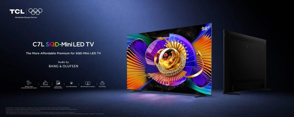 TCL trình làng dòng TV C7L 2026: Mini-LED 3.000 nit, VRR 288Hz, âm thanh do Bang & Olufsen tinh chỉnh - Ảnh 1.
