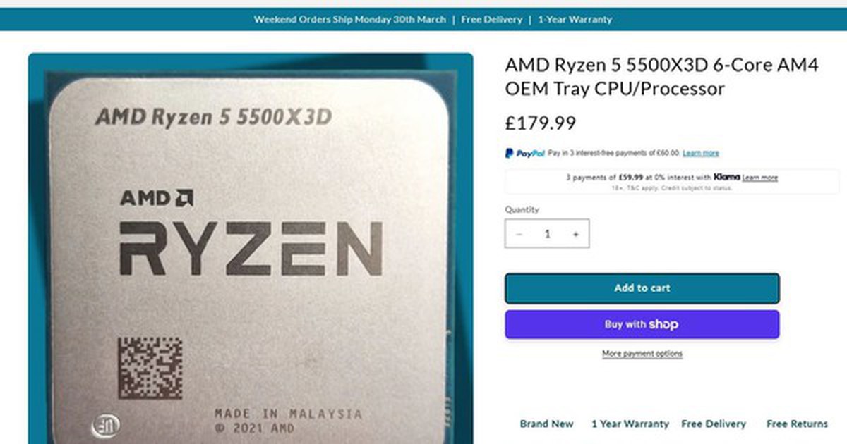 AMD Ryzen 5 5500X3D: Chiến Lược Mở Rộng Thị Trường và Giá Cả Hấp Dẫn