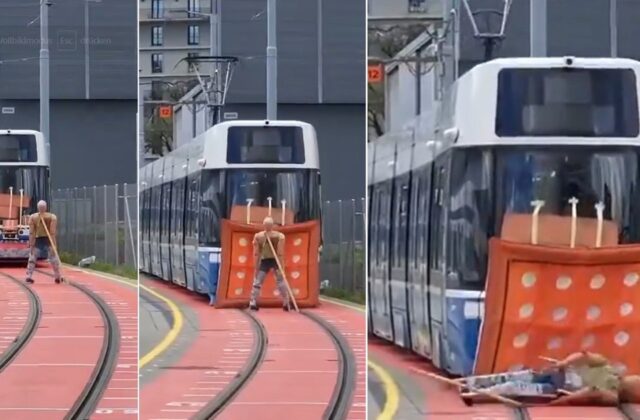 Tàu Điện Zurich Lần Đầu Tiên Được Trang Bị Túi Khí Ngoài Trời Nhằm Ngăn Ngừa Tai Nạn