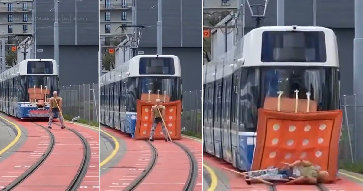 Tàu Điện Zurich Lần Đầu Tiên Được Trang Bị Túi Khí Ngoài Trời Nhằm Ngăn Ngừa Tai Nạn