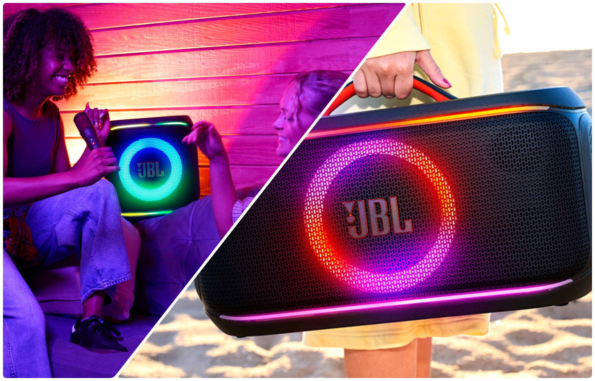 collage-17829671445531932628411 JBL PartyBox thế hệ mới trình làng: Khuấy đảo mùa hè với AI tách lời thời gian thực - Ảnh 1.