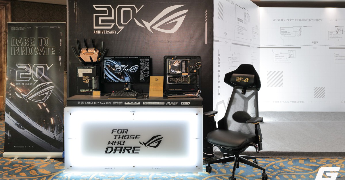 ASUS Kỷ Niệm 20 Năm: Kết Nối Công Nghệ Thế Hệ Mới Với Loạt Linh Kiện Cao Cấp