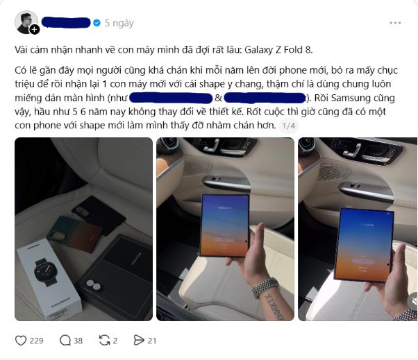 Khách Hàng Tán Dương Galaxy Z Fold8 Ngay Sau Khi Nhận Máy - Ảnh 1.