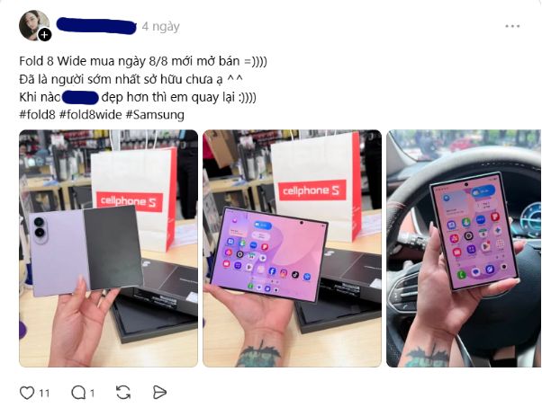 Khách Hàng Tán Dương Galaxy Z Fold8 Ngay Sau Khi Nhận Máy - Ảnh 4.
