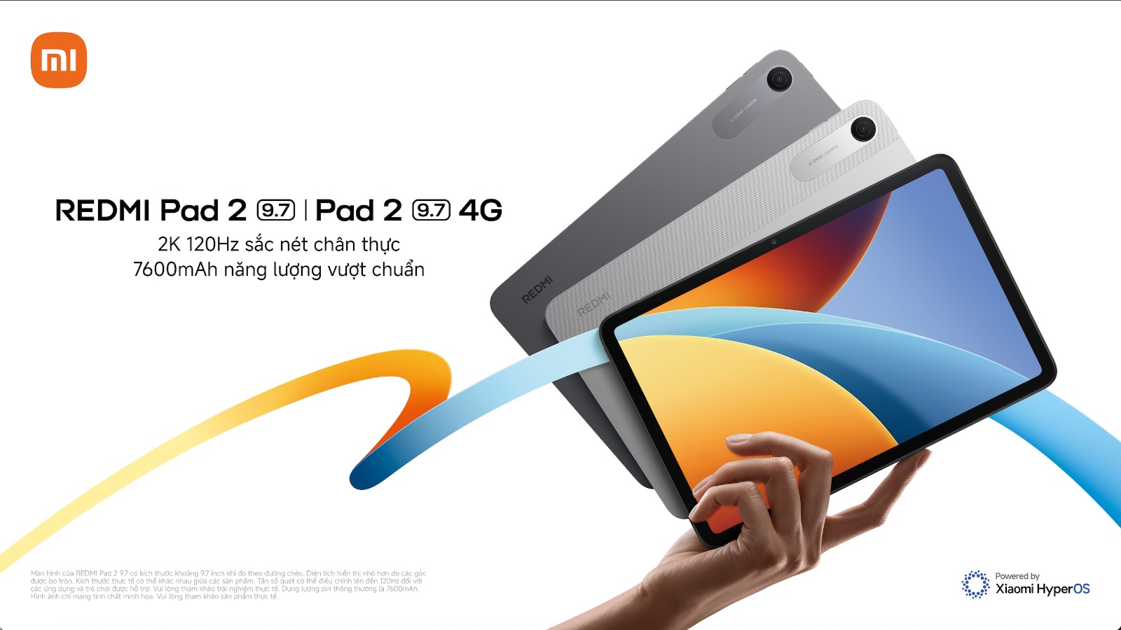 redmi-pad-2-97-product-kvresized-17775735022851569874810 Xiaomi REDMI Pad 2 9.7 lên kệ tại Việt Nam: Màn 2K 120Hz, pin 7.600mAh, từ 4,99 triệu - Ảnh 1.