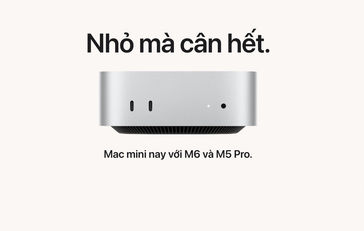 mac-mini-m6 Mac mini M6 và M5 Pro - Ảnh 1.