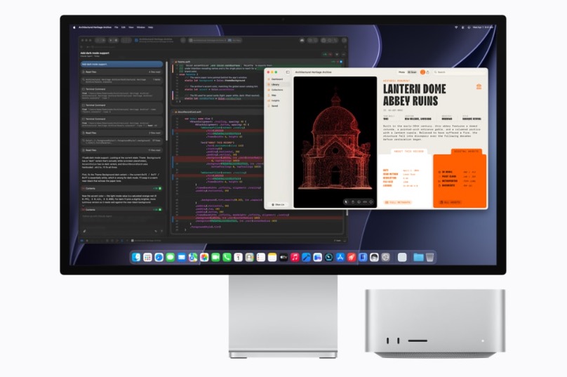 screenshot-2026-08-25-at-204320-1787665417598941365284 Mac Studio mới ra mắt với M5 Max và M5 Ultra: “Quái vật hiệu năng” với chip mạnh nhất Apple từng tạo ra, có thể ghép bốn máy thành cụm AI, giá từ 69,9 và 159,9 triệu - Ảnh 2.