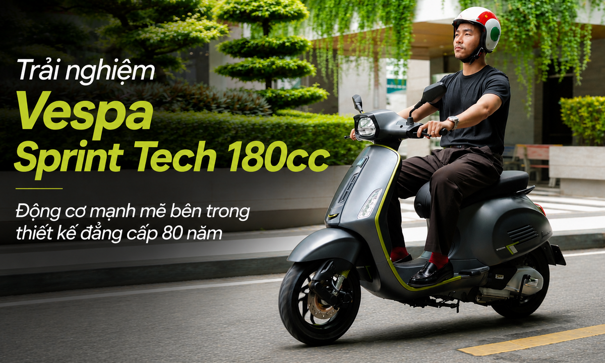 Vespa Sprint Tech 180cc: Đánh Giá Chi Tiết Về Động Cơ Và Thiết Kế Hoàn Hảo