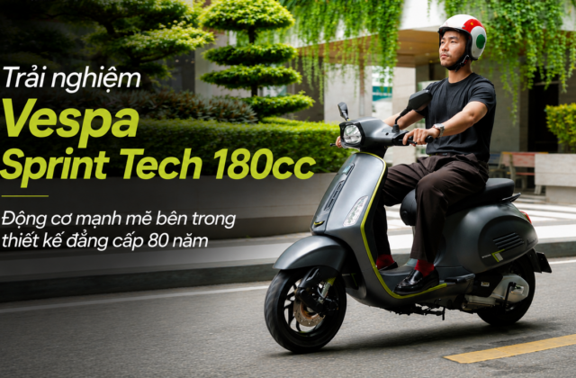 Vespa Sprint Tech 180cc: Đánh Giá Chi Tiết Về Động Cơ Và Thiết Kế Hoàn Hảo