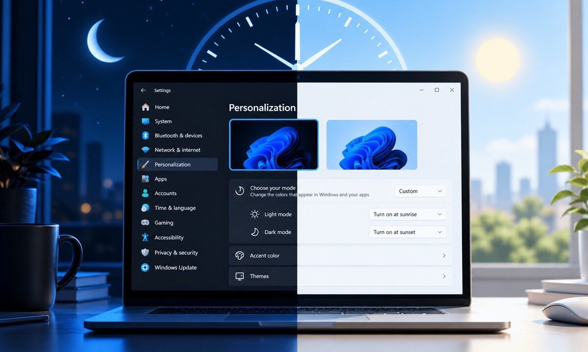 Chế độ tự đổi sáng tối Windows 11 sắp xuất hiện: những chi tiết từ bản thử nghiệm