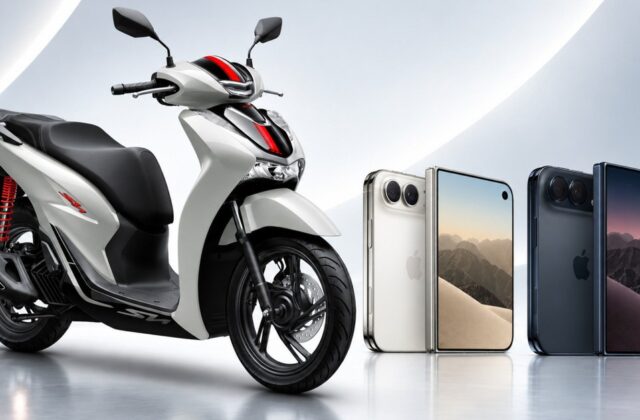 iPhone Duo 2TB: chọn điện thoại gập đắt nhất hay mua Honda SH 160i?