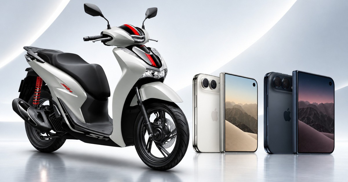 iPhone Duo 2TB: chọn điện thoại gập đắt nhất hay mua Honda SH 160i?
